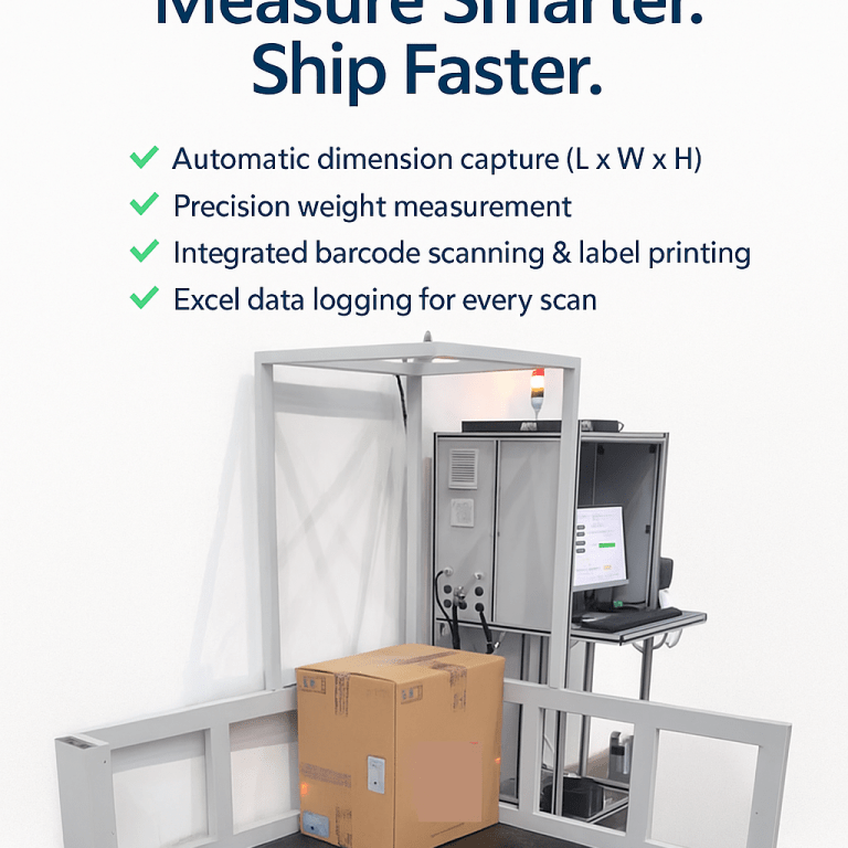 Automated Package Dimension & Weight Measurement System